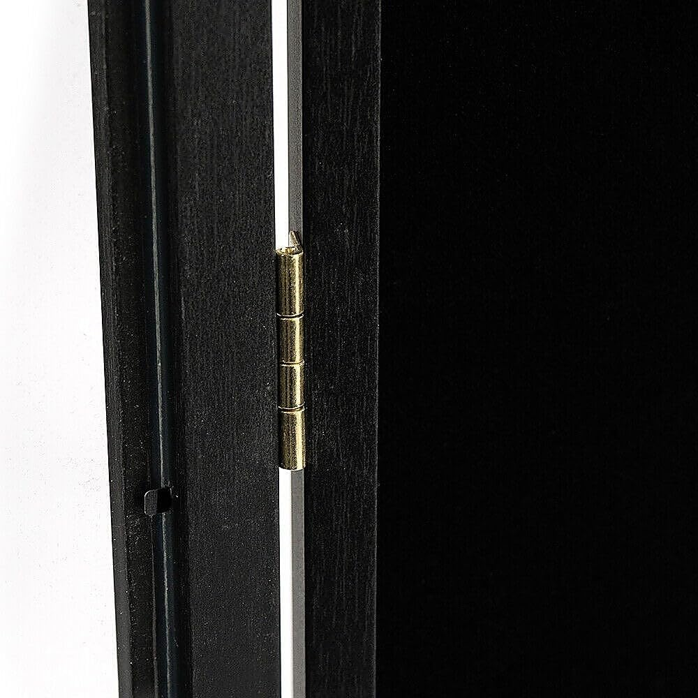 Wall Display/Case Lockable Rack 80Cm Football Basketball Jersey Storage Box in Black - Gold image number 2