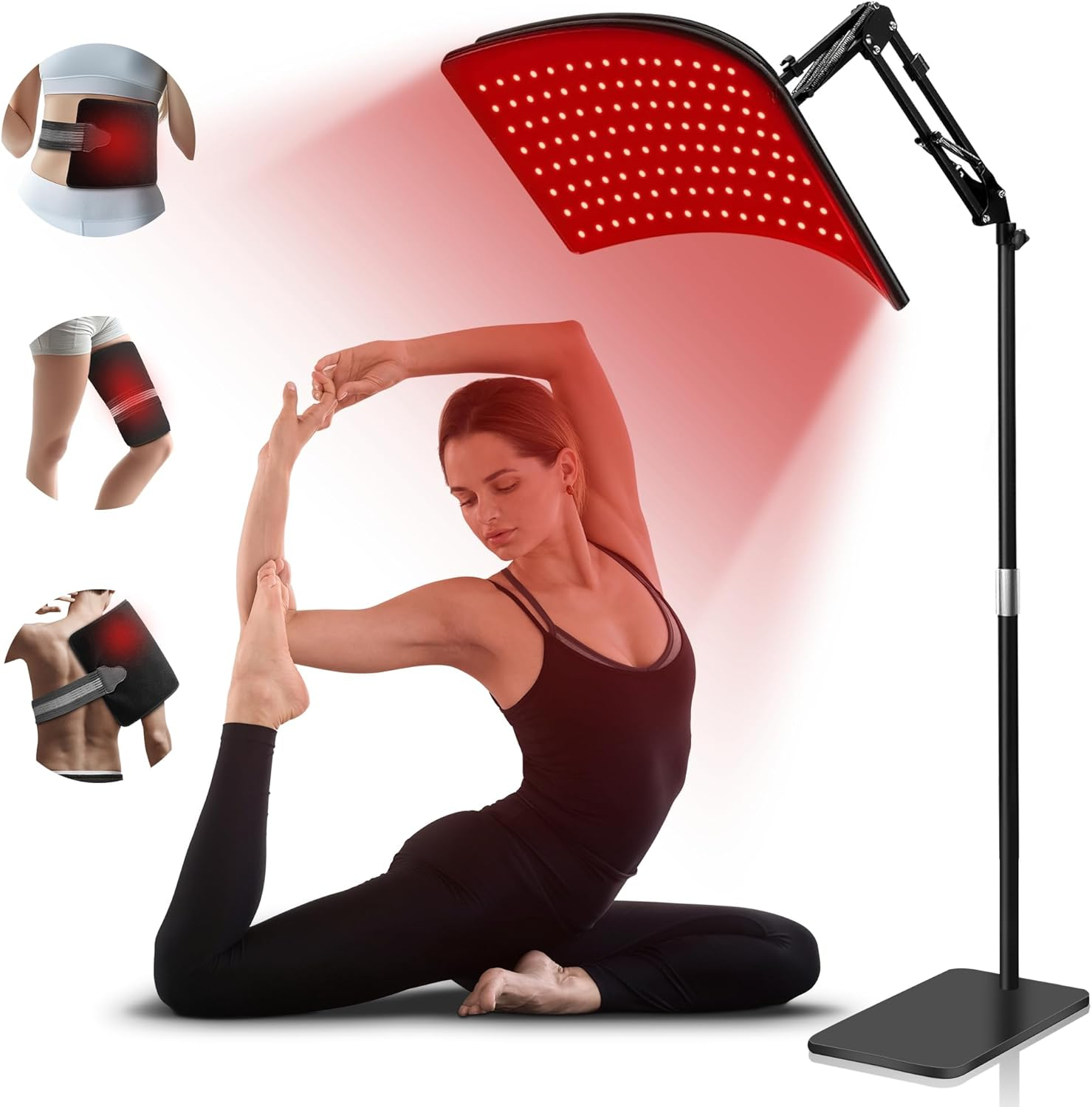 Koeay Red Light for Face and Body, Multifunction Red Light Lamp with Stand, 660Nm Anti-Wrinkle Red Light & 850Nm near Infrared Light Device for Face Skin Firmer and Body Relaxing Muscles Home Use image number 1