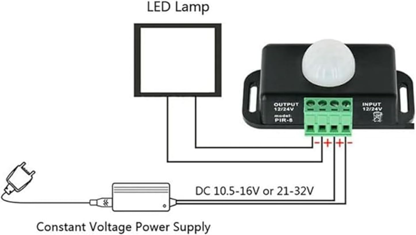 PIR Motion Sensor 12V/24V Infrared LED Dimmer - 1, White image number 3
