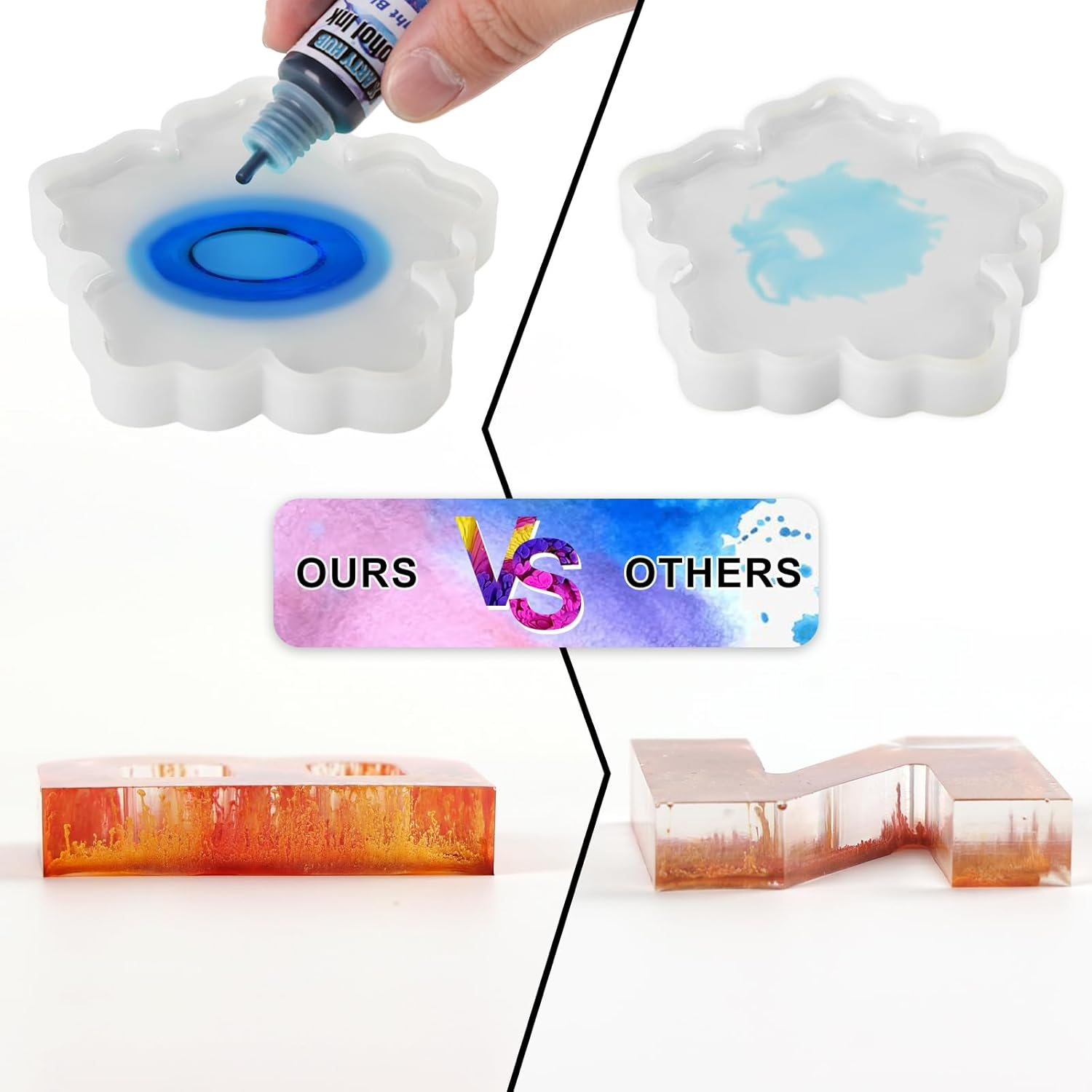 X ARTY HUB Alcohol Ink Set - 60 Bottles Vivid Alcohol-Based Colors, Concentrated Epoxy Resin Paint for Tumbler Creation, Resin Art Dye and Acrylic Painting, 0.34 Fl Oz Each image number 1