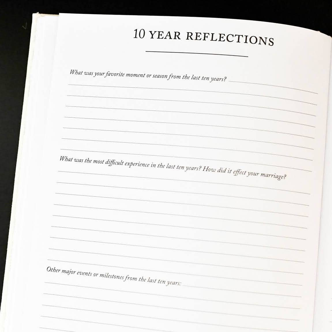 Anniversary Journal by Duncan & Stone - Taupe | Wedding Journal Book for Couples | Marriage Scrapbook Gift | Memory Gifts for Couples | Keepsake for Anniversaries image number 6