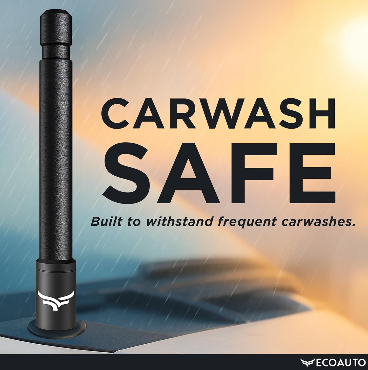 Ecoauto Truck Antenna for All Chevy & GMC Truck Model Years - Chevy Silverado 1500 Accessories (2014+) - Car Wash Safe Antenna for Truck - Chevy Colorado Accessories for Men - (5 Inch) image number 3