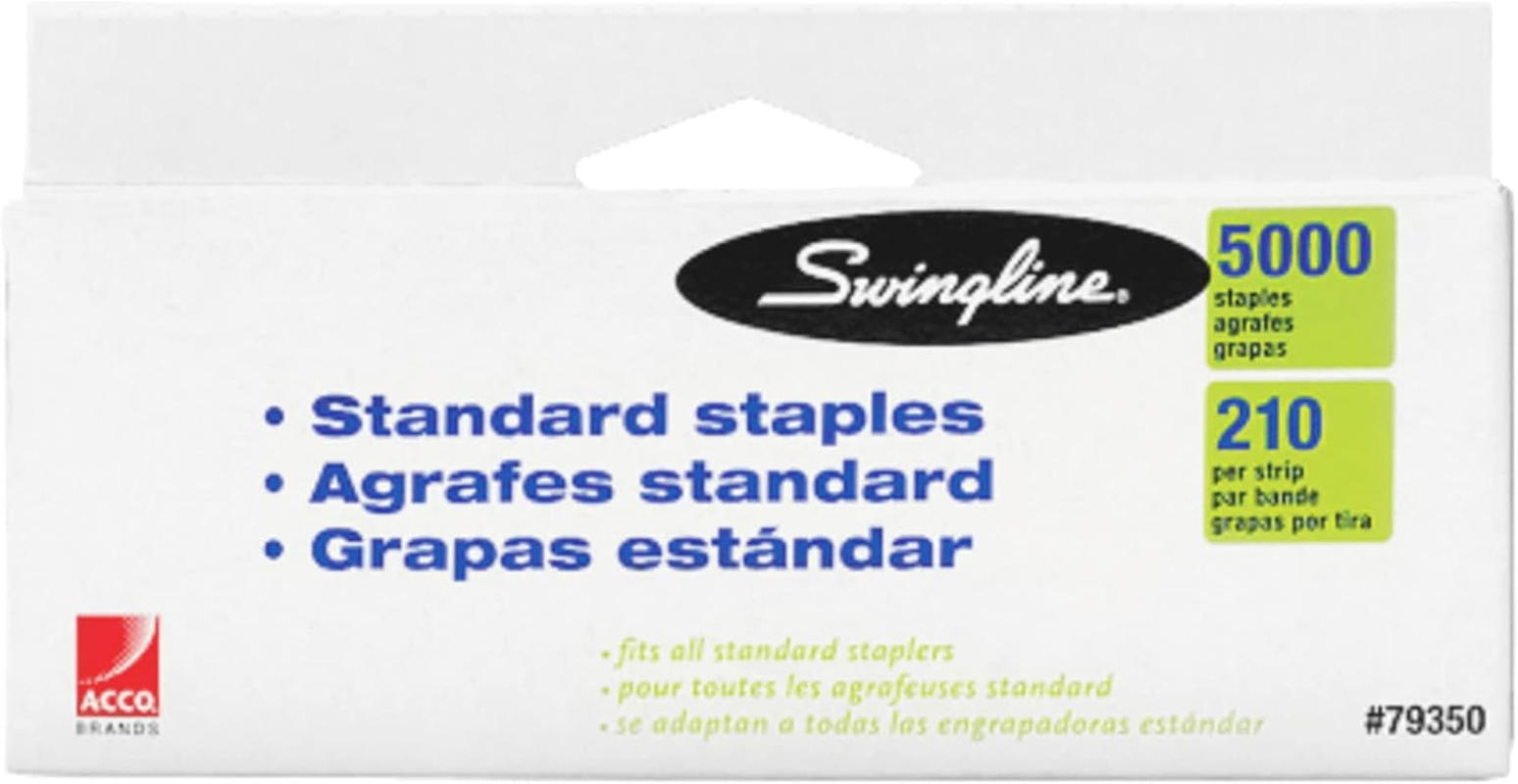 Swingline Staples, Standard Staplers for Desktop Staplers, 1/4" Length, 210/Strip, 5000/Box - Packaging May Vary image number 2