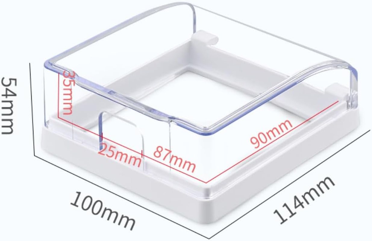 Power Box Baby Proof Outlet Cover White Outlet Covers Electric Luminaries Outdoor Wall Switch Guard Socket Cover Weatherproof Farmhouse Switch Plates Wall Switch Cover（Transparent Color） image number 3