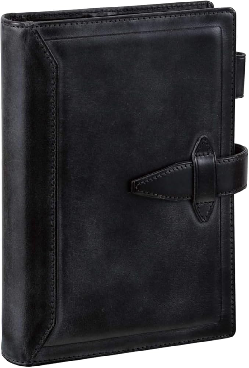 Raymei Fujii DB3011E Personal Organizer, Da Vinci Loroma Classic Bible Dark Brown image number 2