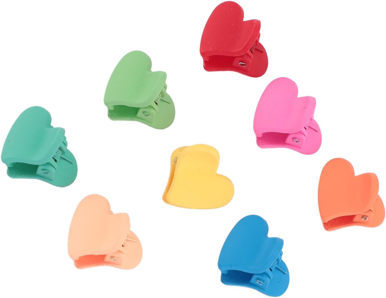 100Pcs Mini Claw Clips, Heart Shape Tiny Cute Hairpin Hair, Accessories Children Colorful Hair Clamps for Your Child'S Daily and Special Situation Styling Needs image number 2