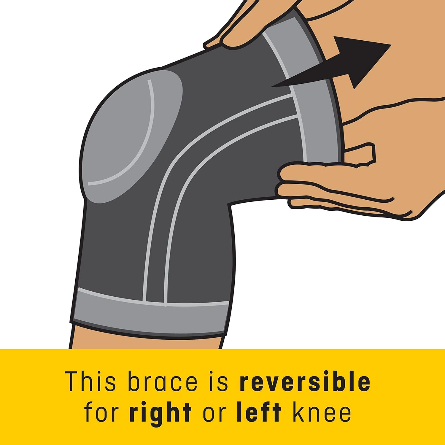 Futuro Active Knit Knee Stabilizer Medium 48190EN image number 3