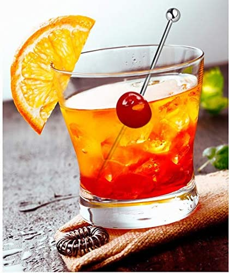 50 Pieces Stainless Steel Cocktail Picks Metal Martini Picks 4.3 Inch image number 2