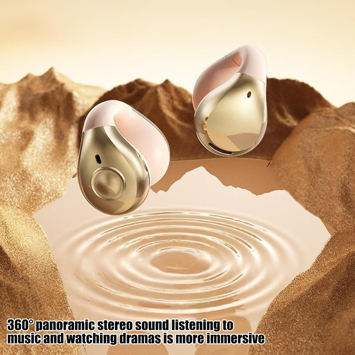 Open Ear Wireless Headphones, Stable Open Ear Headphones, Comfortable Lightweight Earphones Aesthetic Design for Running Sport Gym Outdoor Workouts Family