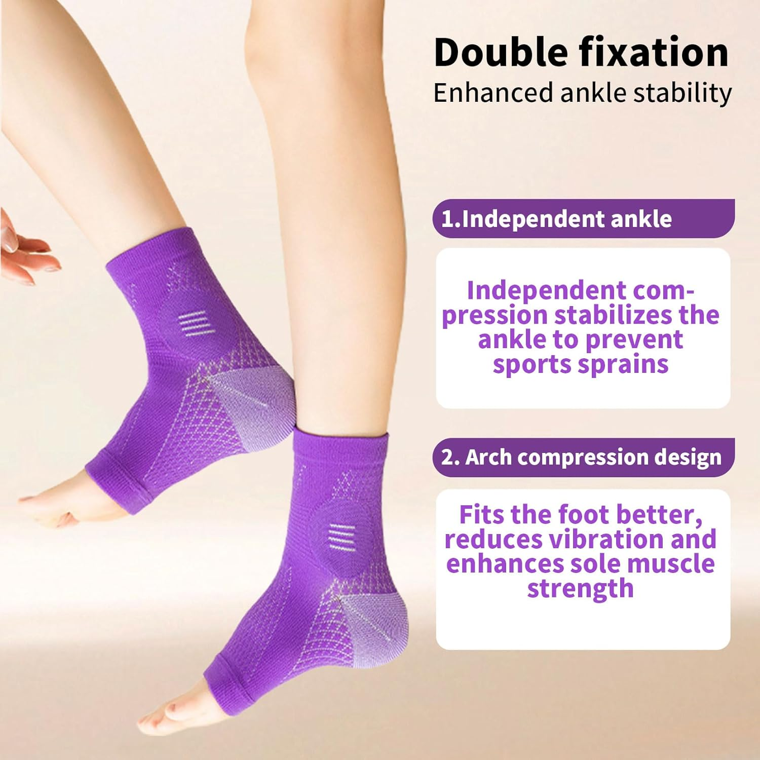 Neuropathy Socks for Men Women, Socks for Neuropathy, Neuropathy Foot Pain Relief Socks, Compression Socks image number 2