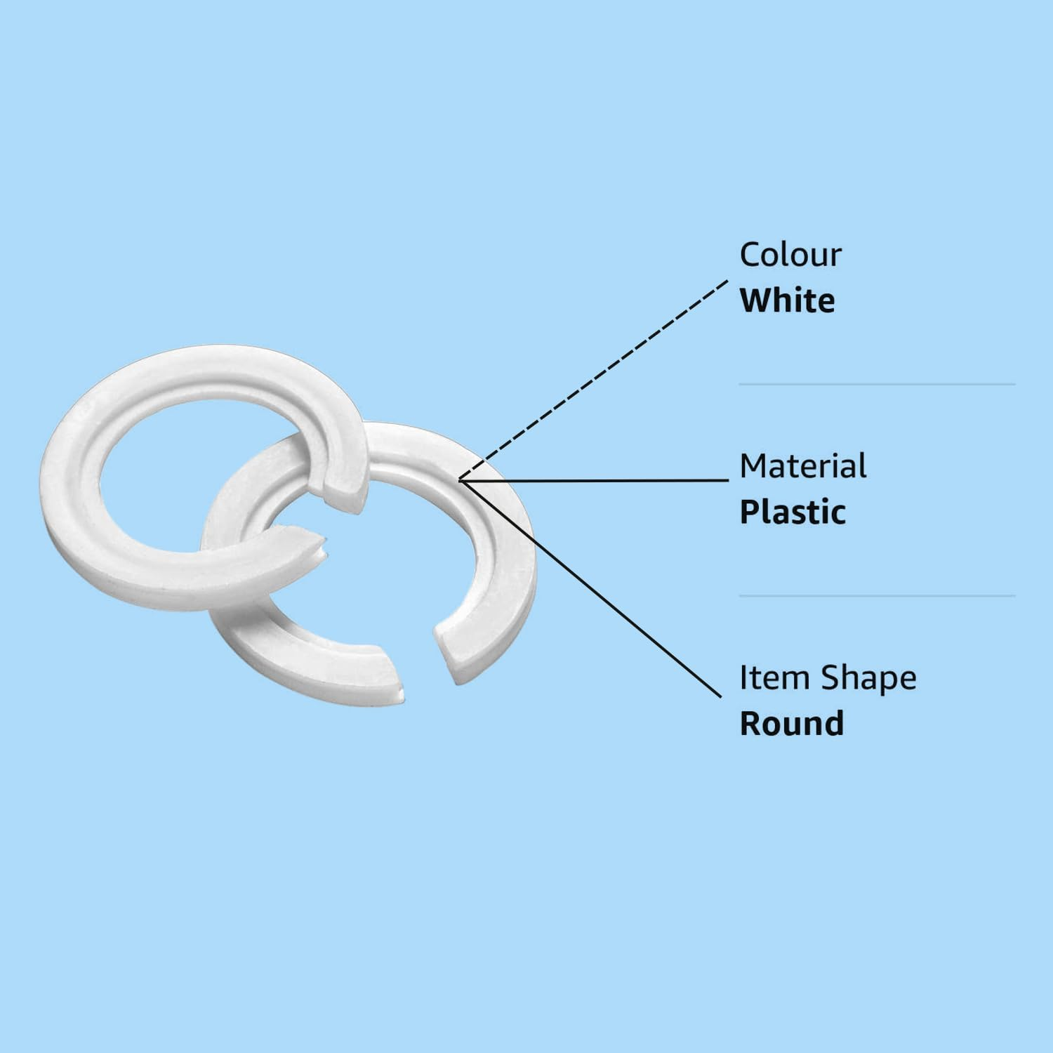 DOETYD 8 Pack E27 to E14 Lampshade Reducing Ring, White Plastic Reducing Ring, Lampshade Reducing Ring, Converter Washer, Convertible Lamp Holder from 42Mm to 29Mm