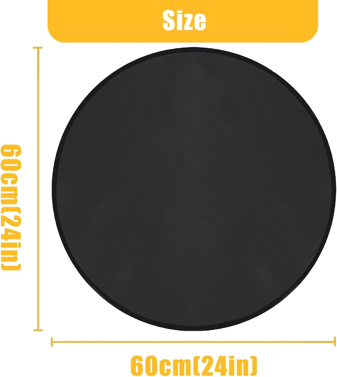 24-Inch round Fire Pit Mat for Solo Stove Bonfire &ndash; Heat-Resistant, Fireproof & Waterproof Fiberglass Grill Mat for Outdoor Patio, Deck, Camping & BBQ &ndash; Reusable under Fire Pit or Grill image number 2