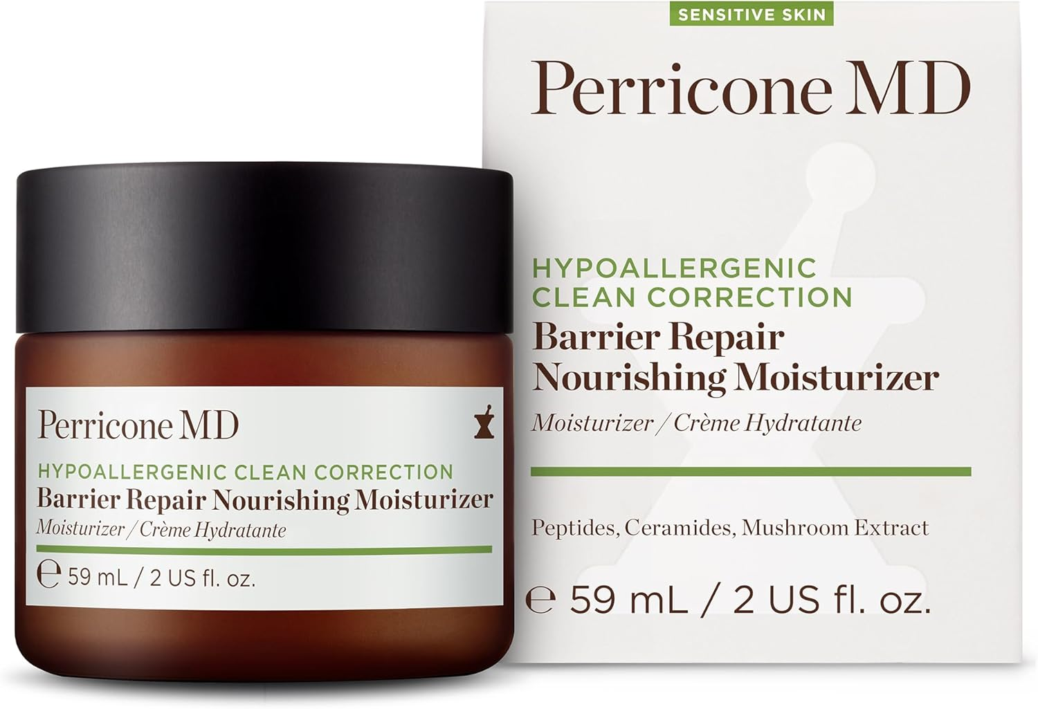 Hypoallergenic Clean Correction Barier Repair Nourishing Moisturizer by Perricone MD for Unisex - 2 Oz Moisturizer