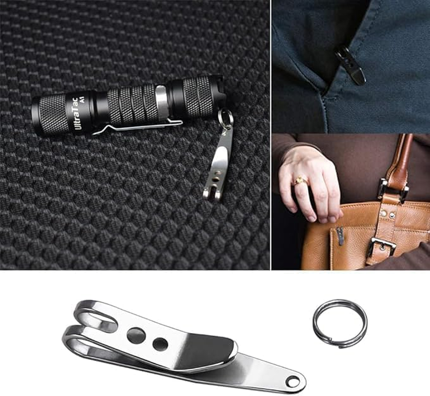 Multi-Purpose Suspension Clips for Hanging EDC Gear - Keychain Clip Holder for Flash Drive Emergency Whistle - Durable Belt Hook with Key Ring for Outdoor Camping Quick Hanging Tool image number 4