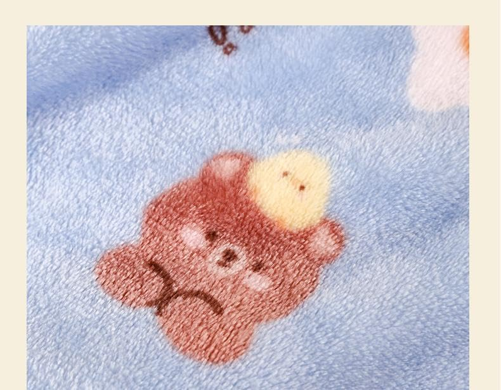 Small Animals Warm Plush Triple Bunkbed Cage Hanging Hammock Bed Hideout for Glider Ferret Squirrel Pet Hammock (Blue, S) image number 2