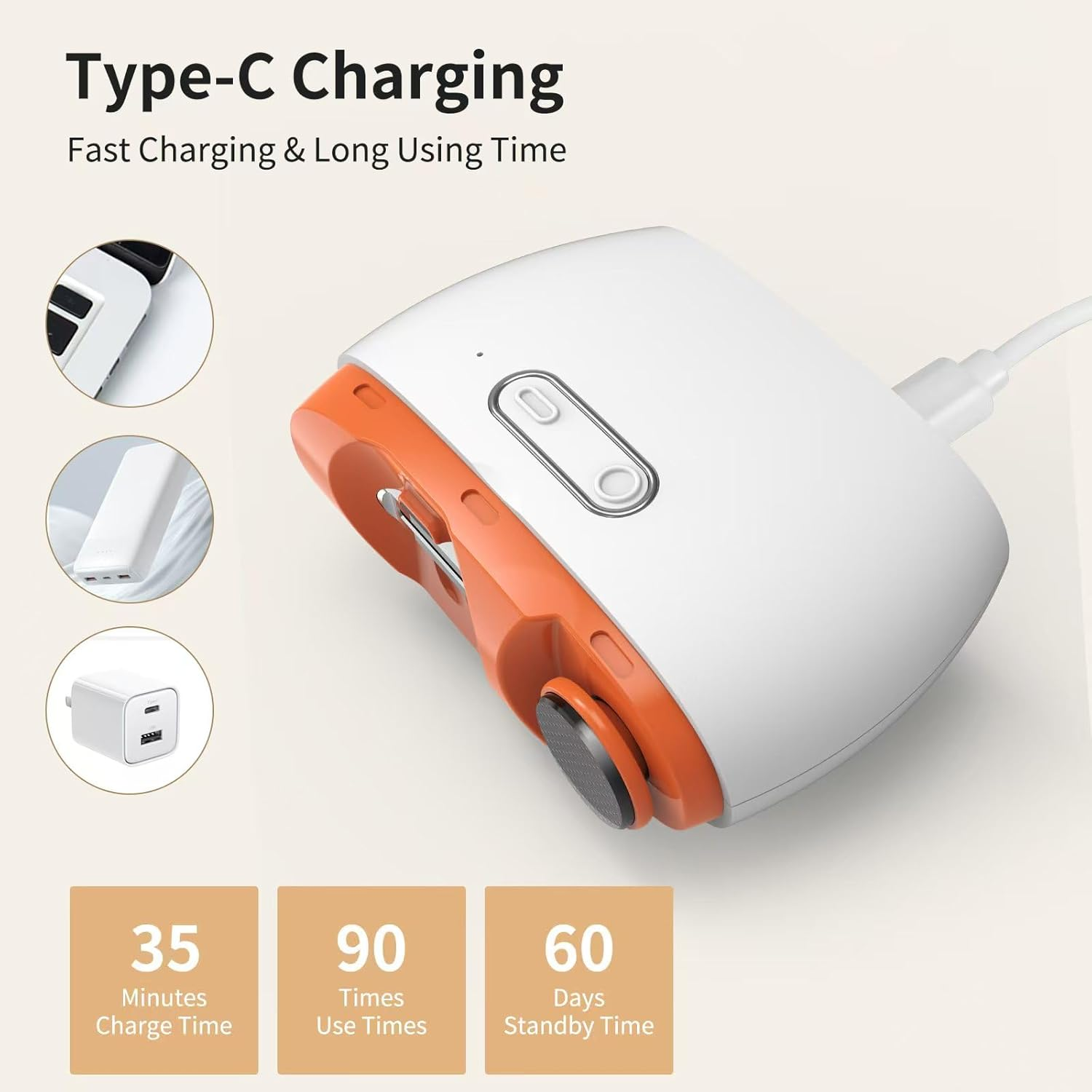 Electric Nail Clipper, Automatic Electric Baby Nail Trimmer with LED Light & 2 Speeds with Nail Scraps Storage, Toenail Clippers, Automatic Nail Clippers for Adults