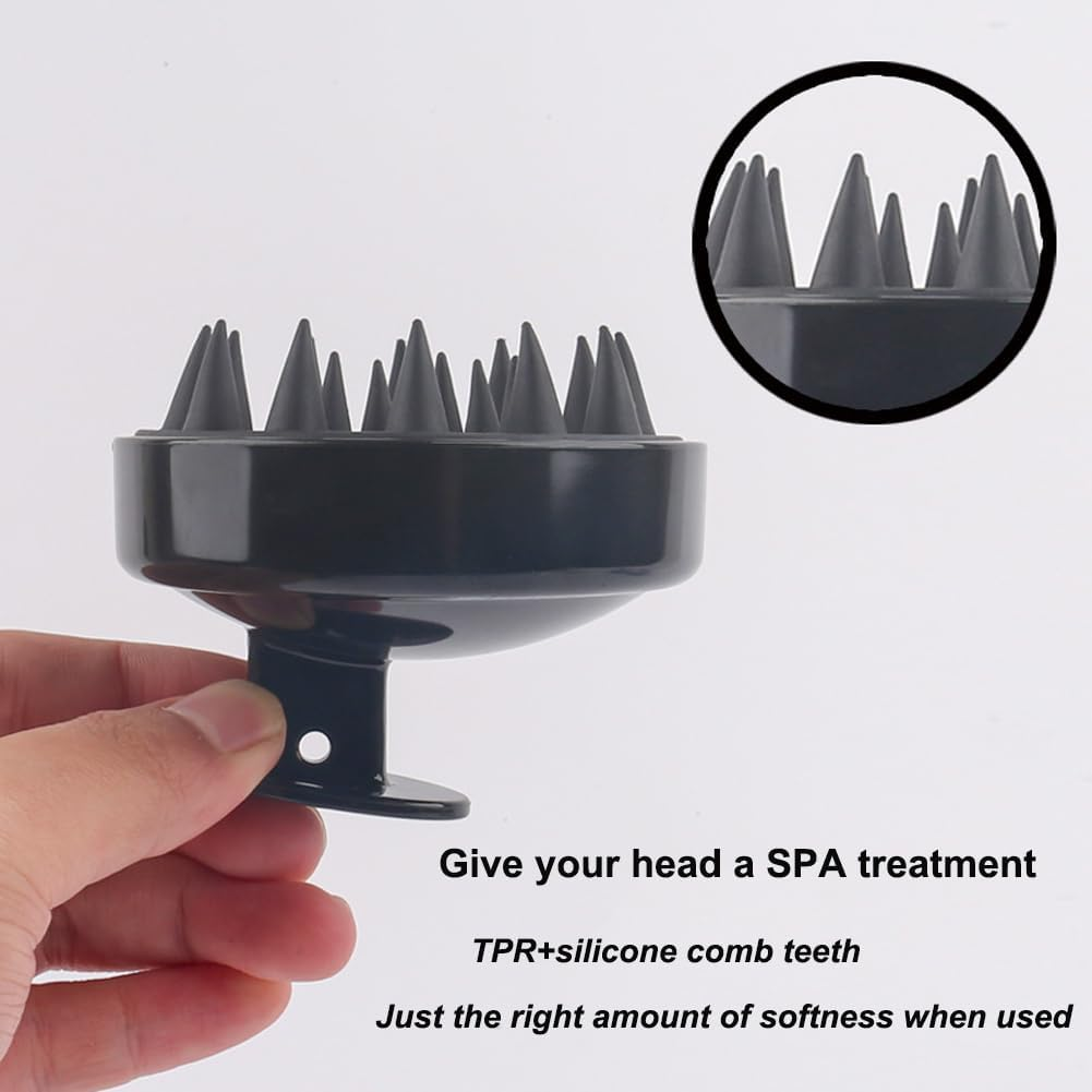 Scalp Massager Shampoo Brush Scalp Cleaner and Dandruff Brush for Relaxing Stress and Promoting Hair Growth Women'S Shower Hair Brush Men'S Shower Hair Brush Children'S Shower Hair Brush（Blue） image number 2