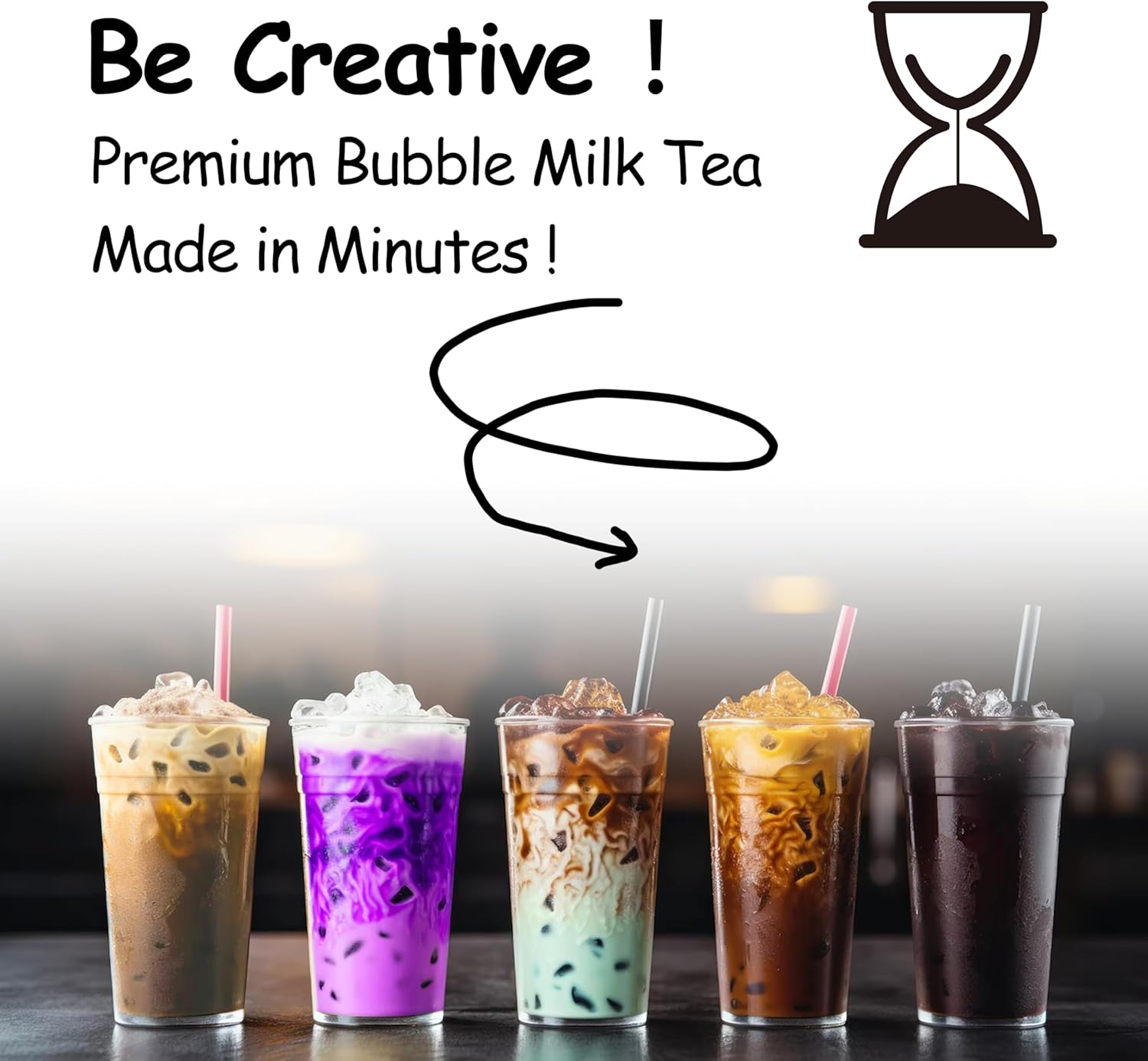 Boba Moo Mini Premium Boba Tea Kit with Classic Milk Tea Flavor - Only 10,000 Kits Yearly, Small Batch Bubble Tea Kit with Exceptional Taste & Chewiness, Vegan, Lactose-Free, 3 Servings image number 6