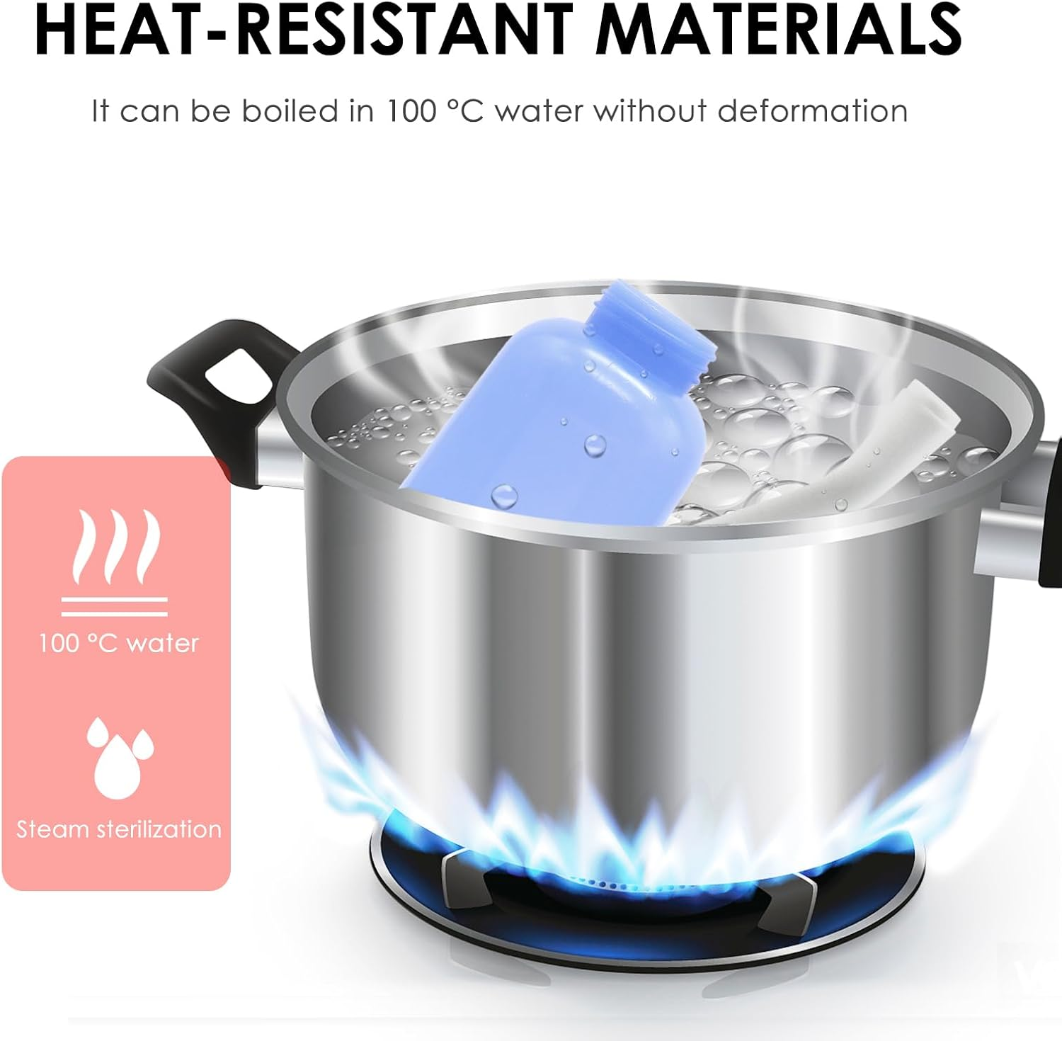 RUFCRIL Mini Peri Bottle, 350Ml Portable Travel Bidet with Extra Ring and Carry Bag, TPE Material for High Temperature Resistance, Essentials for Postpartum Perineal Care,Hemorrhoid Treatment, Blue image number 5