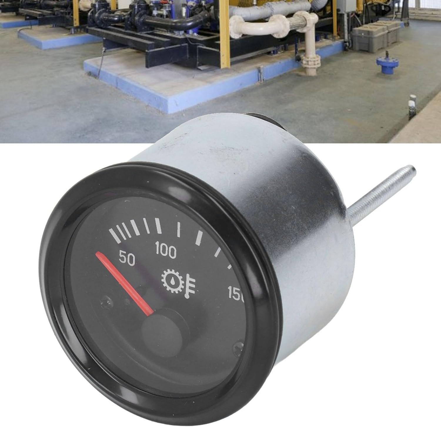 Oil Temperature Gauge Dustproof Oil Temperature Gauge for Cars 24V 52Mm Point Type image number 2