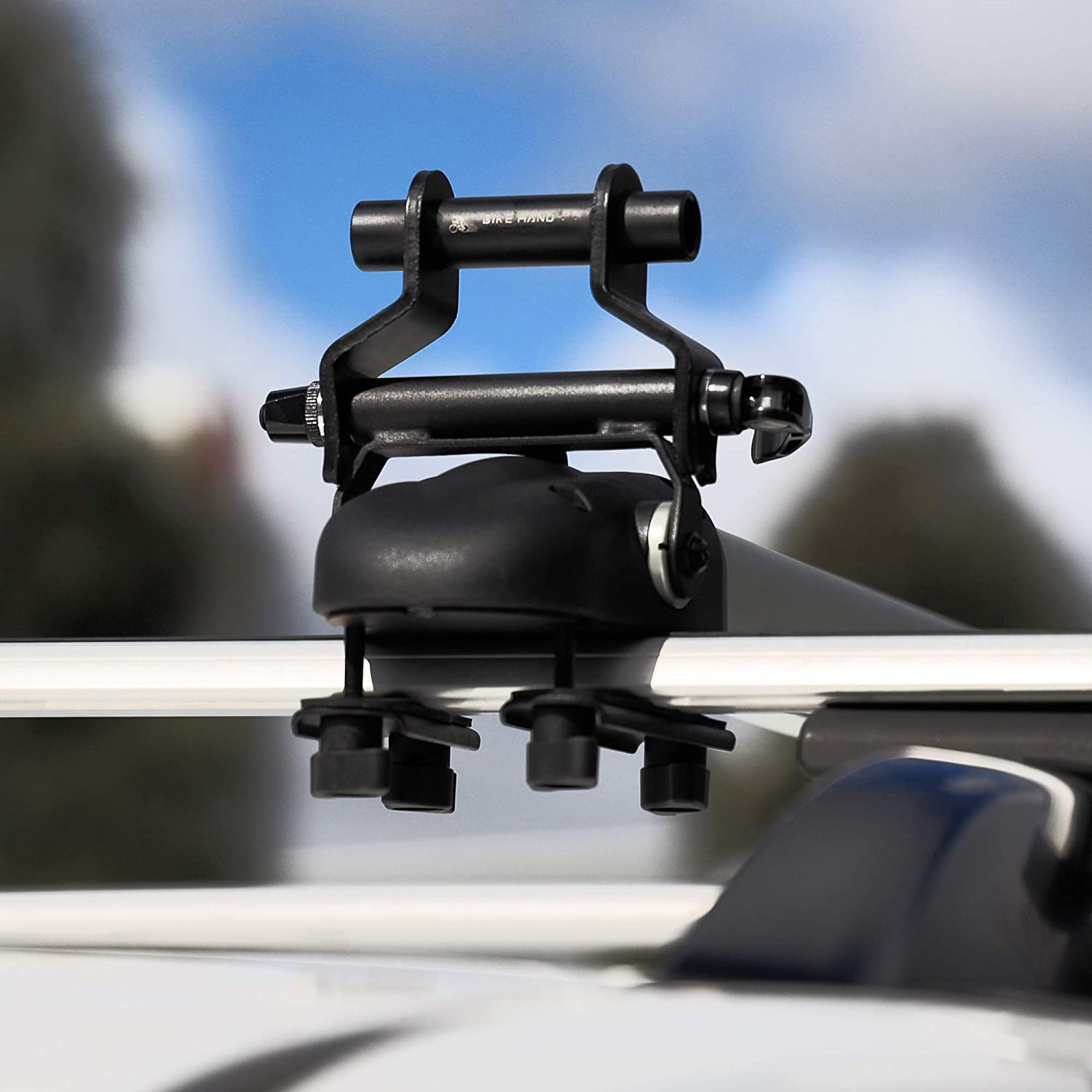 BIKEHAND Thru Axle Fork Mount Rack Adapter - Bike Bicycle Carrier Rack Car Roof Truck Bed Storage image number 1