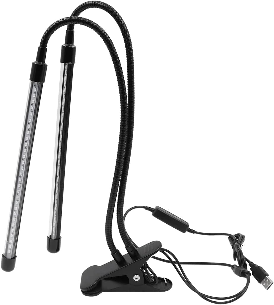 NUZAMAS 2 Tube Plant Lamp LED Plant Light 60 Leds 2 Heads Grow Lamp Plant Light Grow Lamp for Plants Dimmable LED Grow Light for Indoor Plants Gardening Greenhouse image number 6