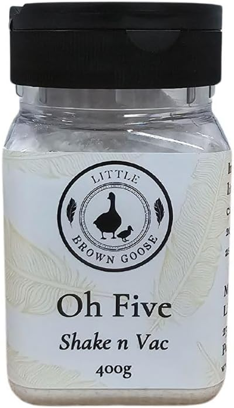 Little Brown Goose Oh Five N Vac. 400G Carpet Freshener with Shaker Top. Remove Odours & Leave House Rugs and Carpets Smelling Fresh with This Super Shake N Vac Deodoriser