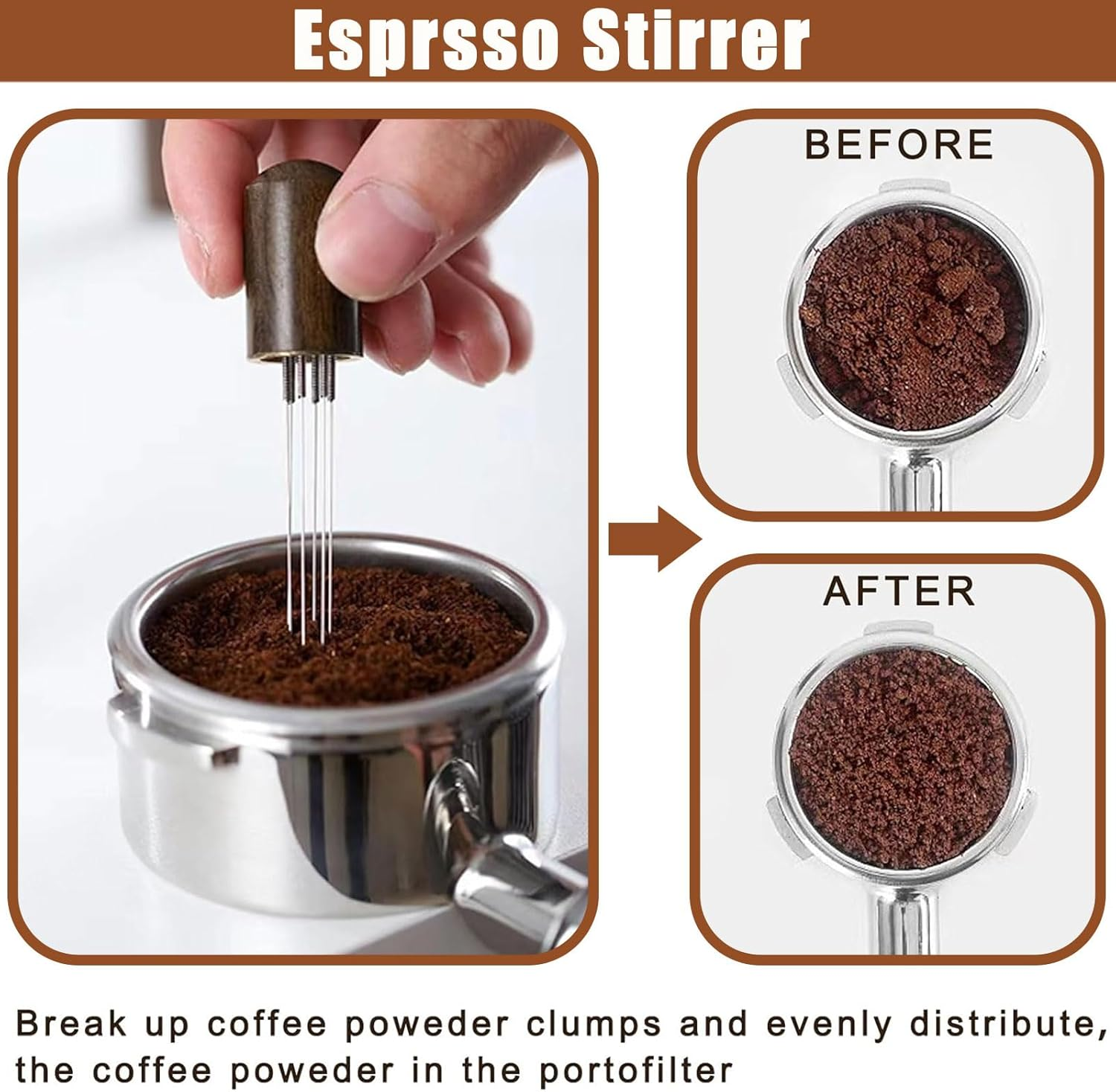 5 Pieces Coffee Bean Dosing Cups and Spray Bottles, Espresso Mixing Tool, Teaspoon, Ceramic Dosing Bowl, Coffee Accessories for Teahouse, Hotel, Dining Room and Espresso Lovers image number 6