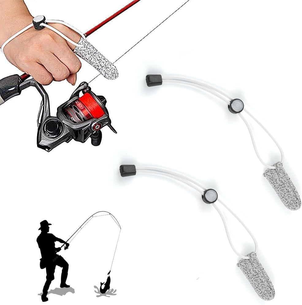 2 PCS Single Fishing Gloves Professional Finger Gloves Fishing Finger Protector Non-Slip Non-Scratch Fishing Gloves for Outdoor Fishing image number 4