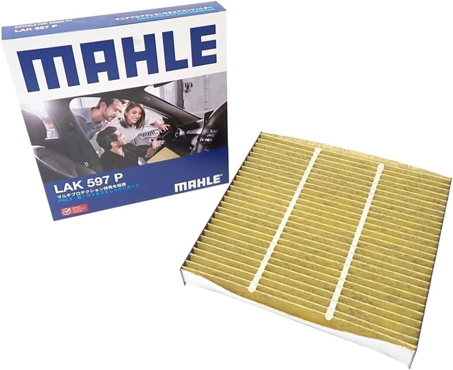 MAHLE LAK 597P Cabin Filter with Multi Protection Air Conditioner Filter with Multi Protection HONDA Genuine Part Number 80291-T5A-J01 Other Compatible Products image number 3