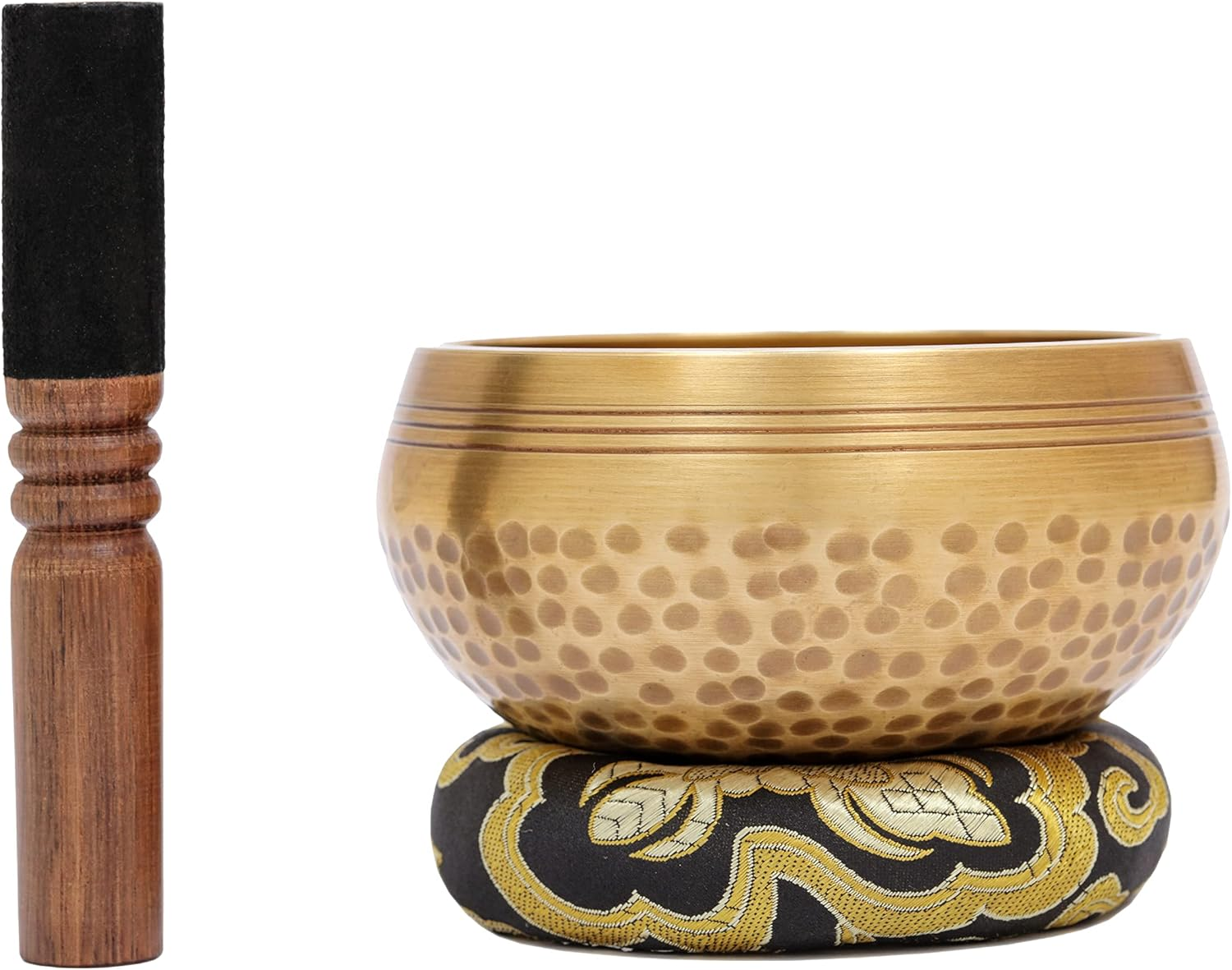 Tibetan Singing Bowls Set~ Meditation Sound Bowl Hand Hammered in Nepal for Yoga, Meditation, Mindfulness, Healing & Chakra Balancing~ (3.5 Inch) image number 4