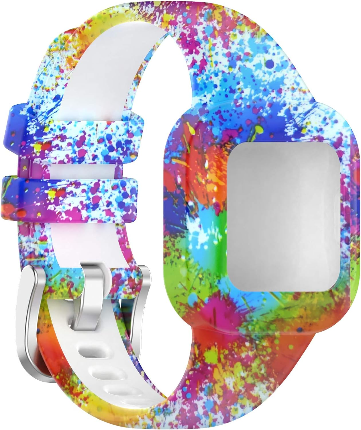 Intended for Garmin Vivofit JR 3 Bands for Kids 4+, Printing Pattern Soft Silicone Wristbands Sweat Resistant Bracelet Sport Strap for Vivofit Jr. 3 Fitness Tracker (5Color) image number 5