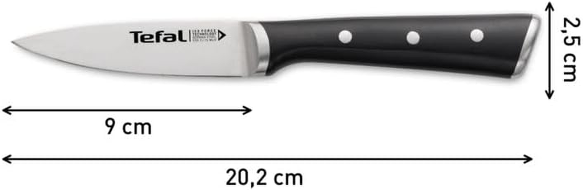 Tefal Ice Force Stainless Steel Paring Knife 9Cm, K2320514 image number 6