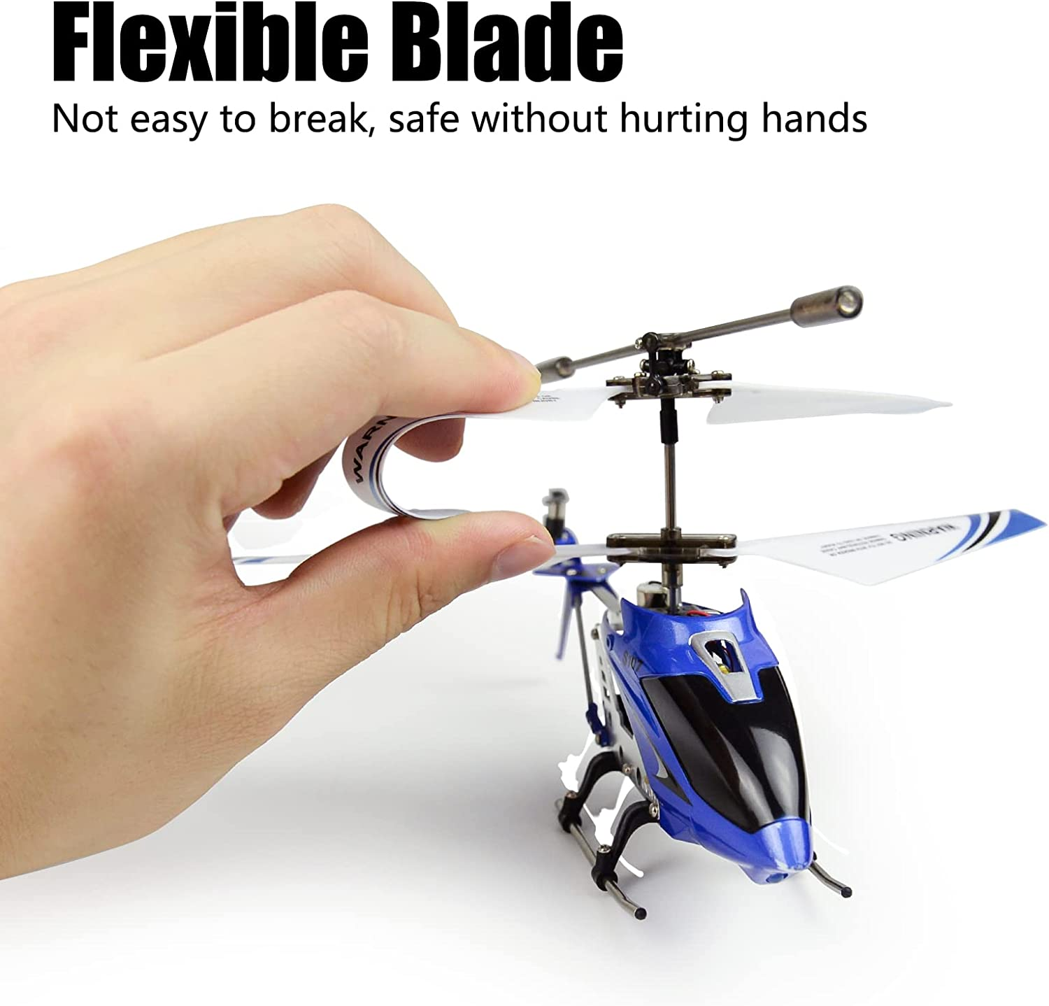Cheerwing S107/S107G Phantom 3CH 3.5 Channel Mini RC Helicopter with Gyro Blue - Blue image number 2