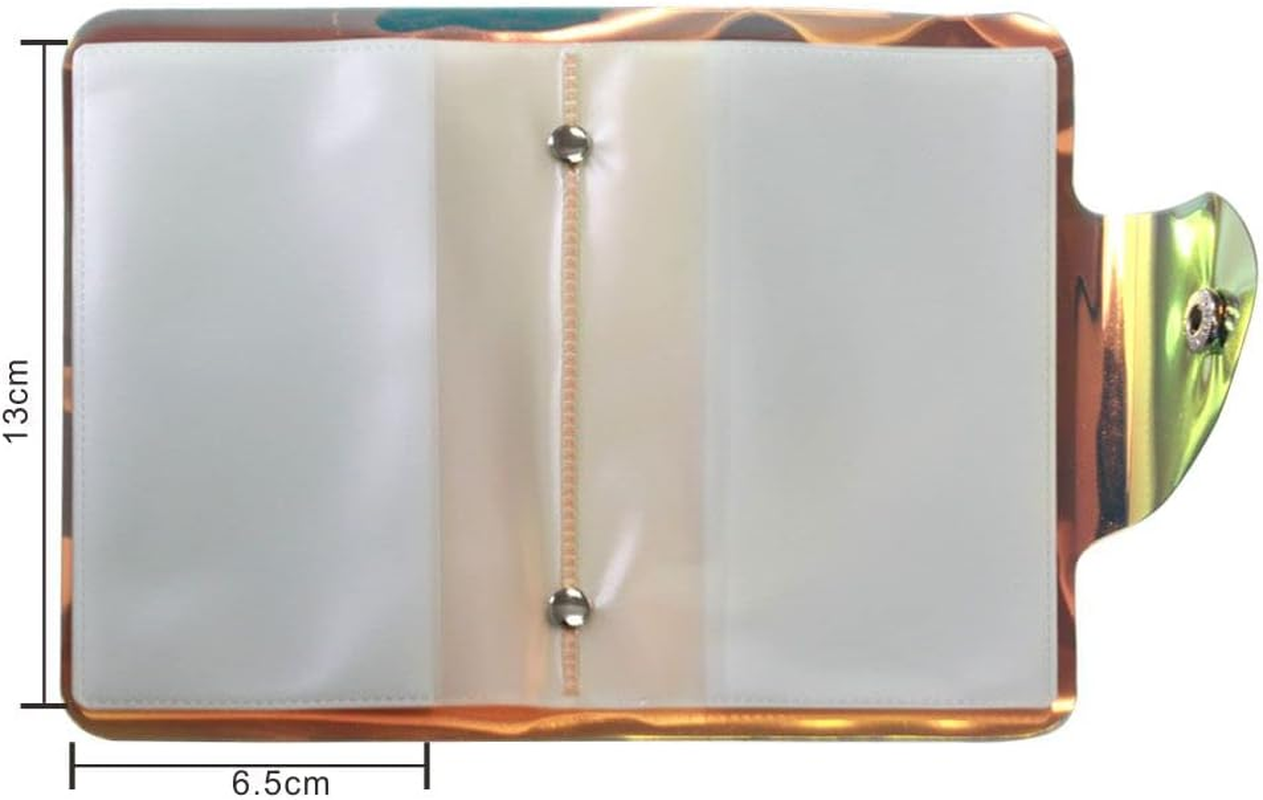 VNC 20 Slot Nail Plate Holder Organizer PVC Stamping Templates Stencil Storage Black Color Bag Cases Collecting Album for 6X12CM Templates image number 2