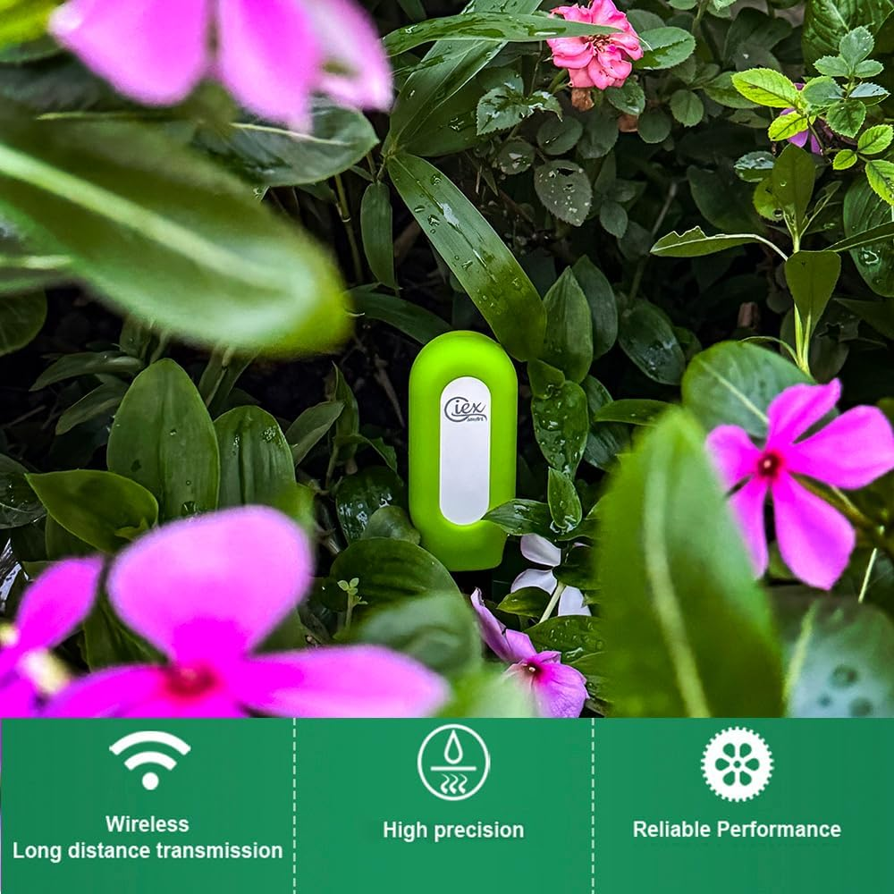 Zigbee Garden Soil Moisture & Temperature Meter, Compatible with Tuya Smart App, Home Assistant (ZHA & Zigbee2Mqtt)