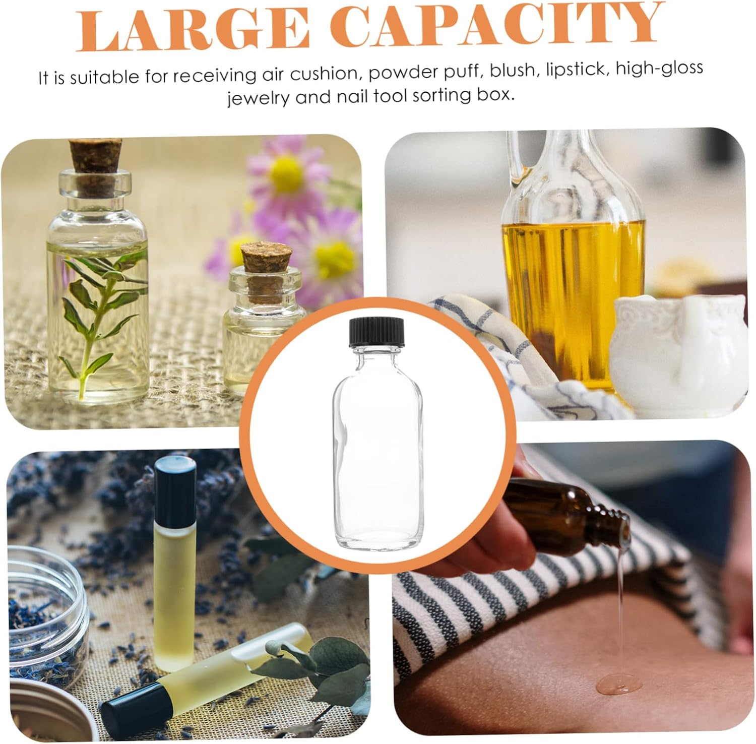 15Pcs Essential Oil Vials Perfume Bottles Multipurpose Glass Sample Bottles image number 1