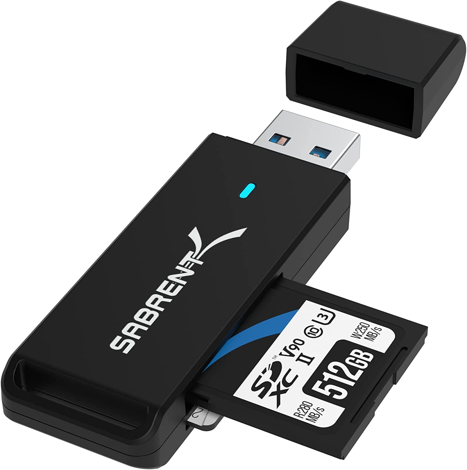 SABRENT USB 3.0 Micro SD and SD Card Reader (CR-T2MS) image number 3