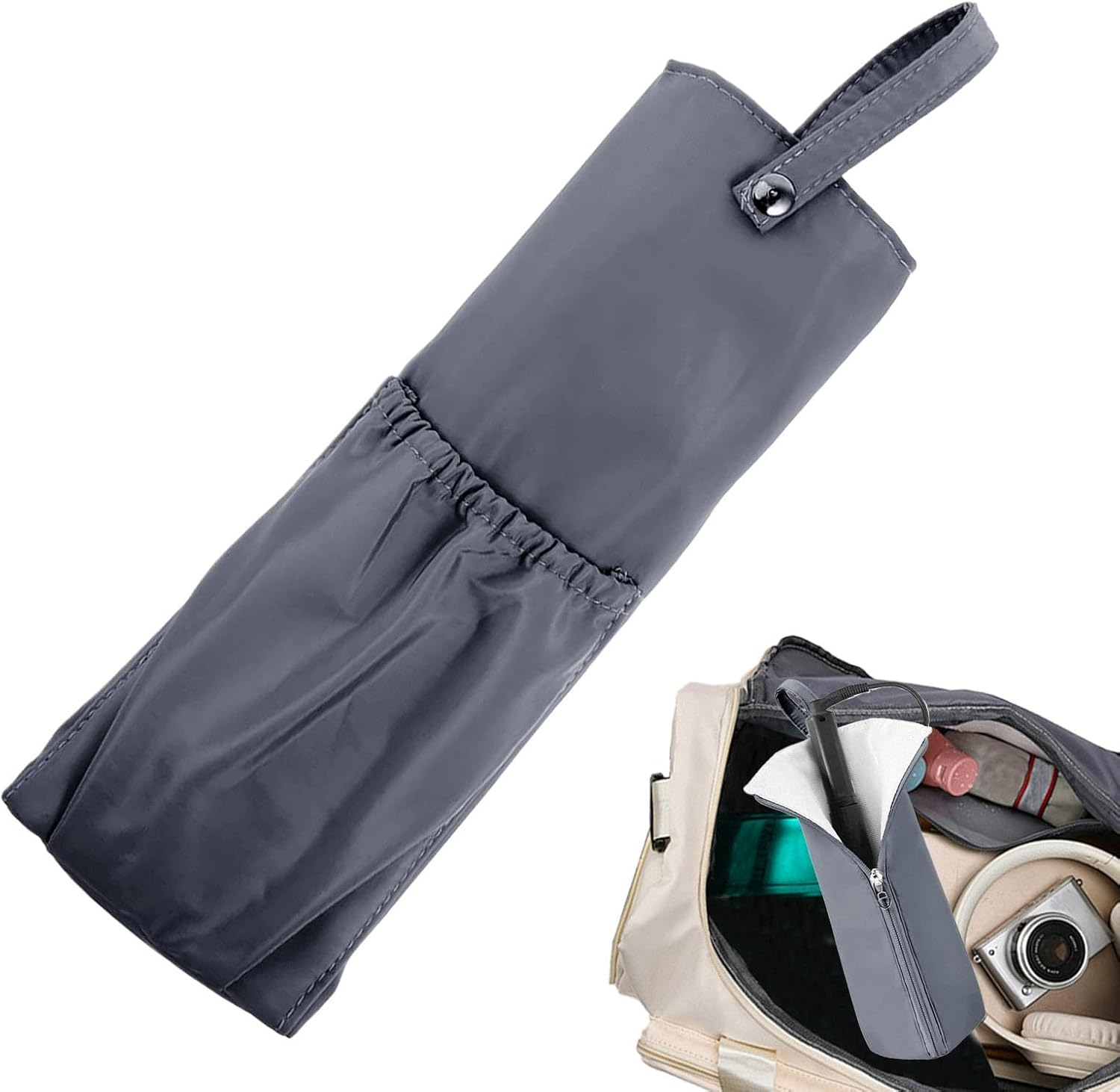 Hair Iron Holder - Hangable Iron Holder | Heat Resistant Storage Bag for Hair Straightener, Bathroom Pouch Organizers for Vanity Organization