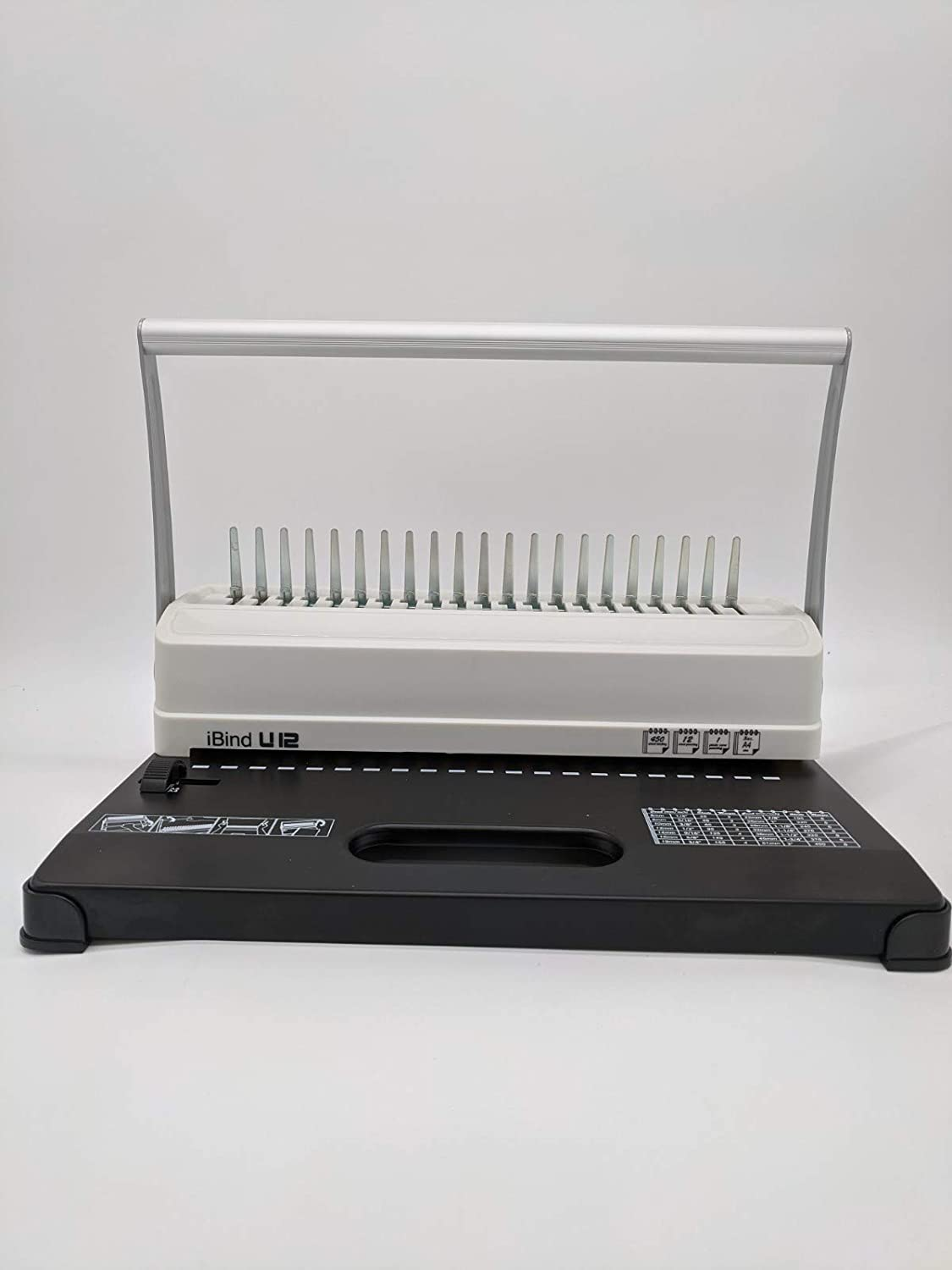 New Home Office Plastic Comb Binder/Binding Machine 21 Holes - White