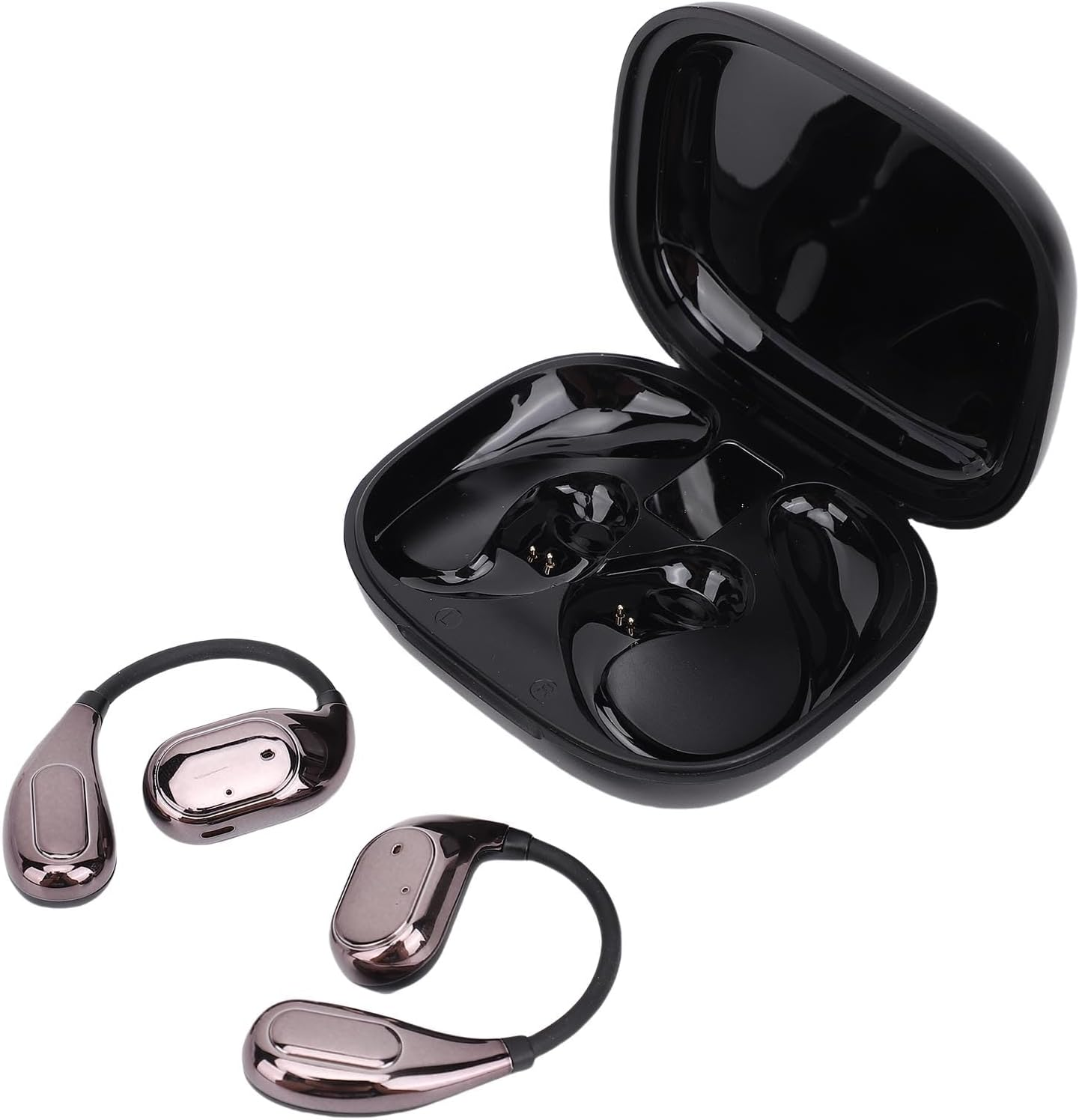 Jectse Wireless Translation Earbuds 164 Languages Real Time Translation Speaker Mode for Business Meetings PC ABS (Black) image number 3