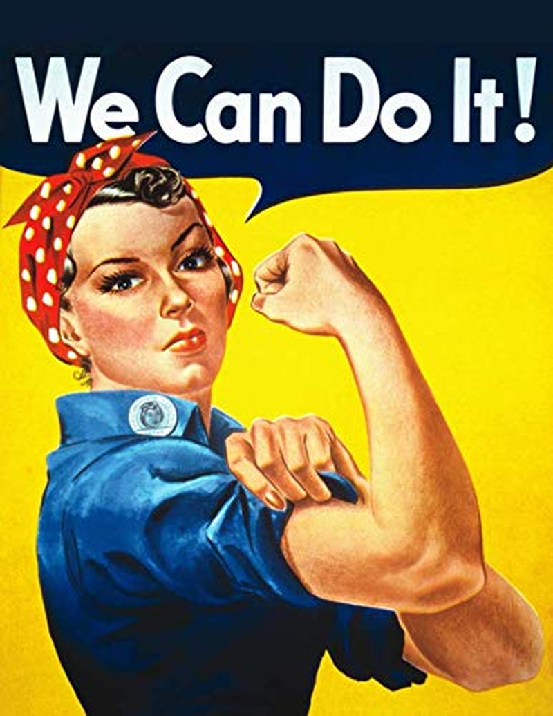 WE CAN DO IT! Rosie the Riveter: Blank Journal for Feminists