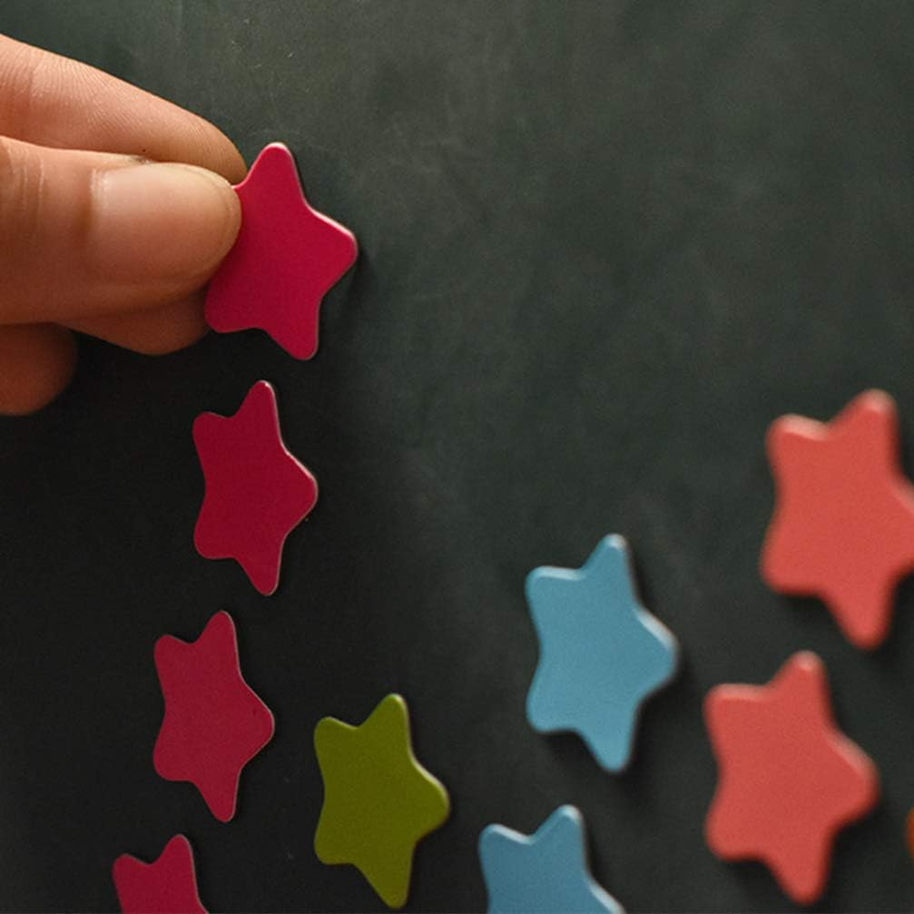 Kisangel Letter Stickers 120Pcs 2Cm Star Refrigerator Magnets Small Reward Magnets Classroom Board Magnets for Office Kitchen Refrigerator Whiteboard Magnet Set image number 5