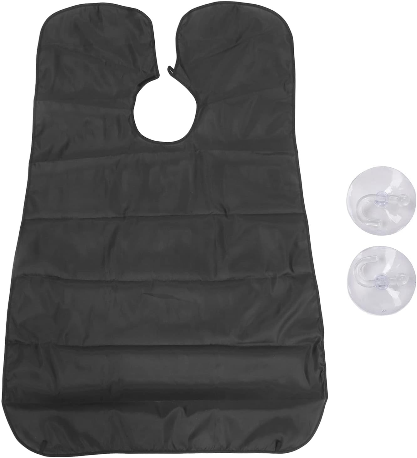 Salon Hairdressing Cape Waterproof Polyester Super Silky Full Coverage Adjustable for Everyone Black image number 4