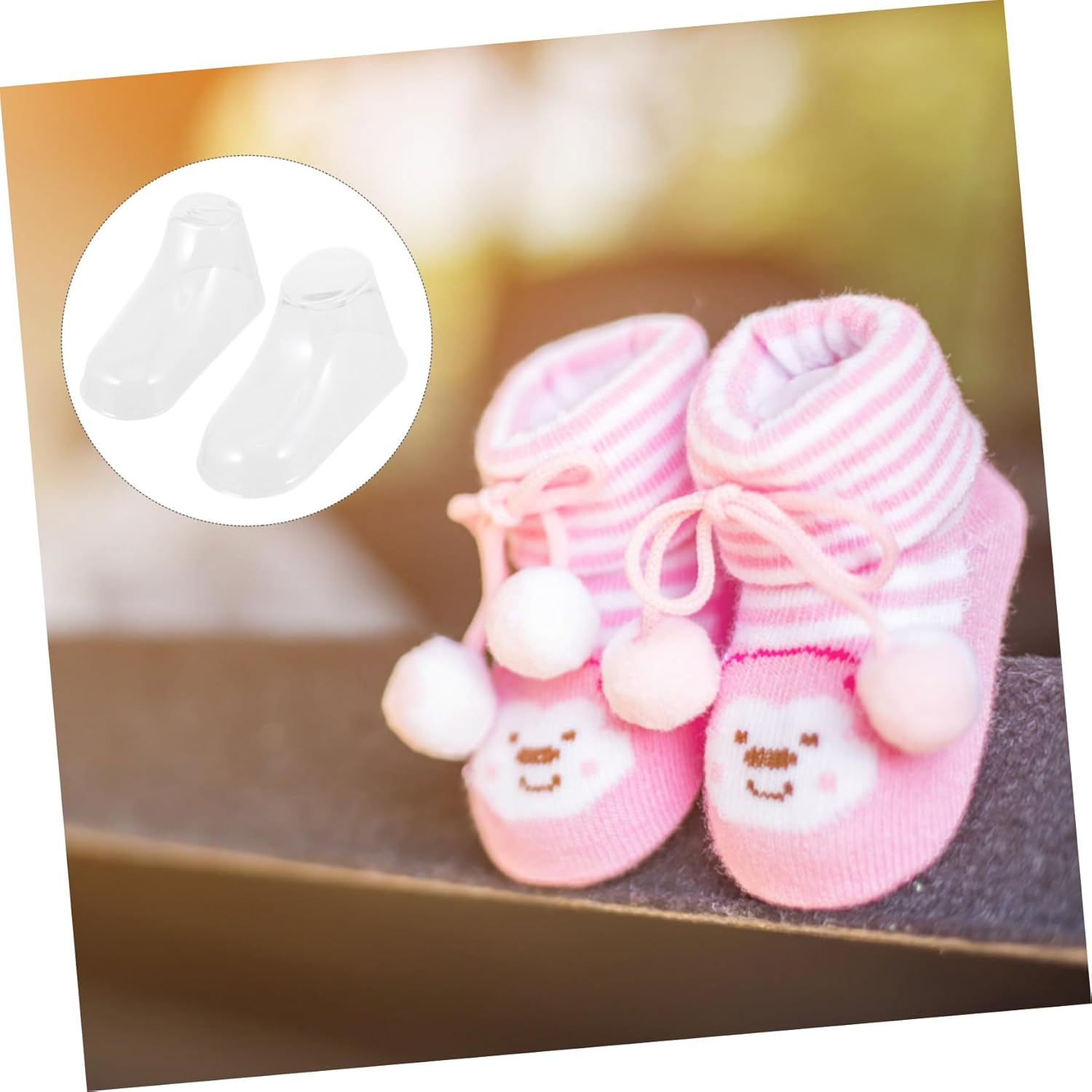 40Pcs Boy Girl Shoe Display Stands Feet Socks Display Holders for Shoe Store Shelf image number 4