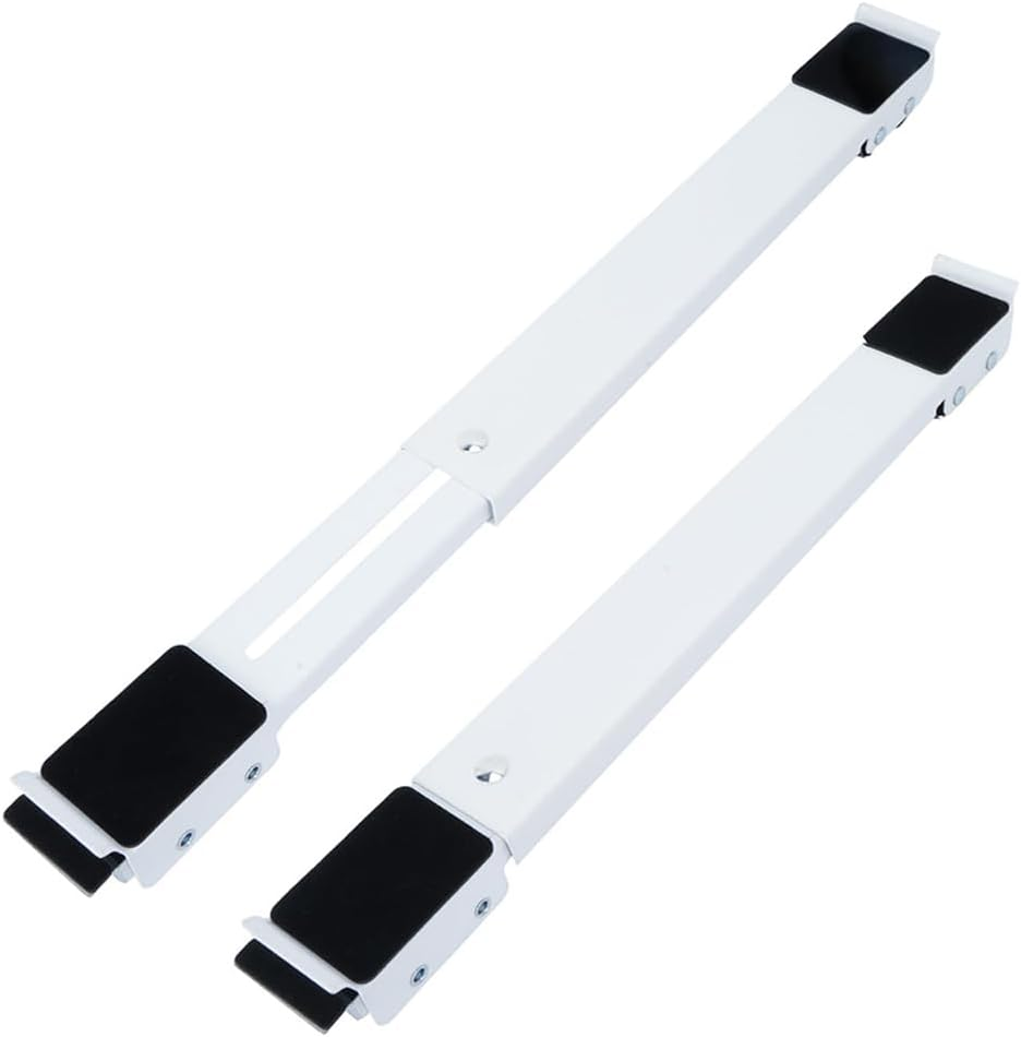 TOMVAES Universal Mobile Base Fridge Stand, Furniture Mobile Roller, Extendable Appliance Rollers Mobile Washing Machine Base, for Washing Machines, Refrigerators, Dryers, Dishwashers (White)