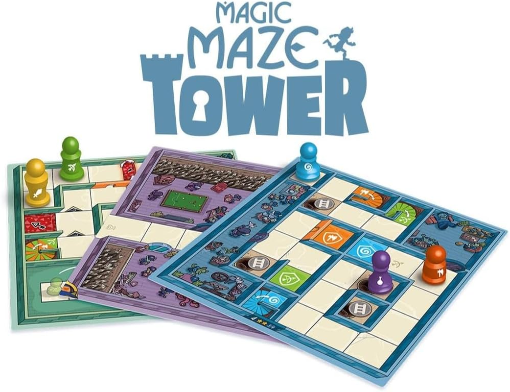Sit down | Magic Maze Tower | Family Board Game | Ages 9+ | 1-4 Players | 30 Minutes Playing Time