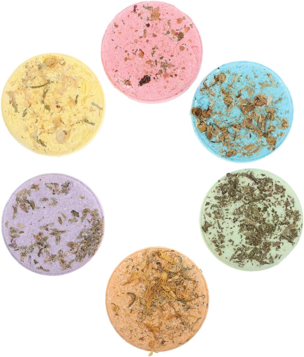 6Pcs Aromatherapy Steam Pieces Sheets for Home Bathroom Bath Spa Aroma Sheets Shower Streamers Aromatherapy Bombs