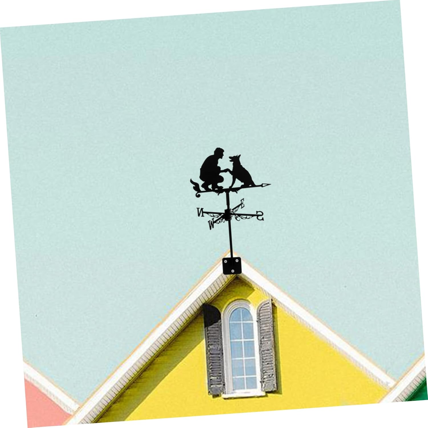 CAXUSD Garden Decor Weather Vane Large Weather Vane Wind Indicator for Yard Decorative image number 1