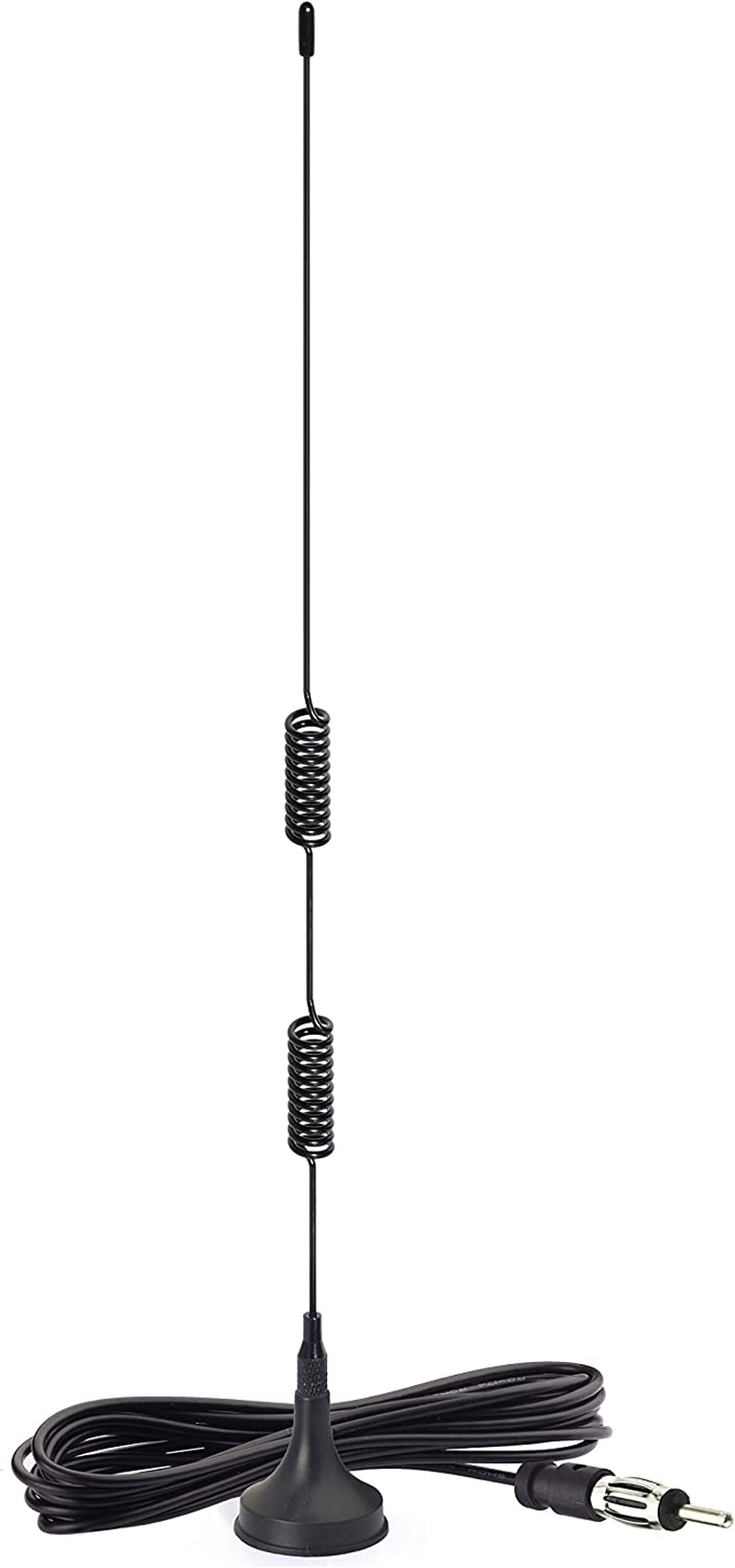 Bingfu Universal Car Stereo Antenna Aerial with 3M Cable Magnetic Base DIN Connector for Vehicle Truck SUV RV HD Radio Android Head Unit CD Media Receiver Player image number 3